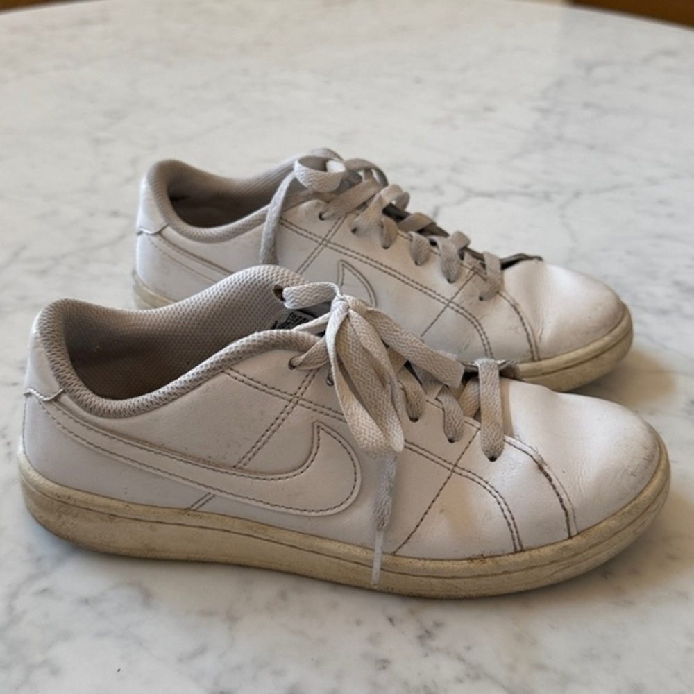 Nike Court Royale White Leather Low Top Sneakers Women Size 6